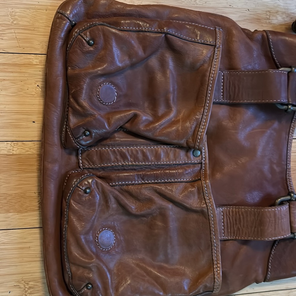 Vintage Banana Republic Ashbury leather purse two pockets - Picture 9 of 11